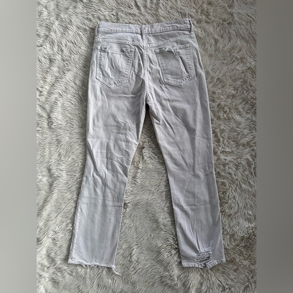 Mother Superior Denim High Waisted Rascal Ankle Jeans Devil Drinks Coffee Sz 30 - Picture 15 of 15